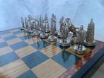 Schaakspel - Vintage kruisvaarders met de Tempeliers,, Antiek en Kunst