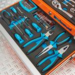 Datona Gereedschapskist drie lades - 2 lades gevuld -, Doe-het-zelf en Bouw, Gereedschapskisten, Ophalen of Verzenden, Nieuw