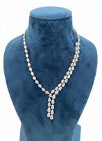 Halsketting - 14 karaat Witgoud - 37.64ct. tw. Diamant, Nieuw