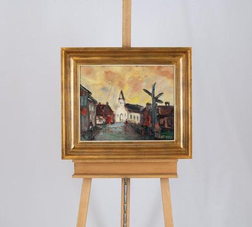Alphons Vermeir (1905-1994) - Dorpsstraatje, Antiek en Kunst, Kunst | Schilderijen | Modern