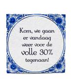 Delfts Blauw Tegel 30% 14,5cm, Nieuw, Verzenden