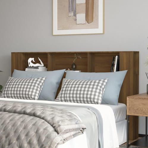 vidaXL Hoofdbordkast 180x18,5x104,5 cm bruin eikenkleur, Huis en Inrichting, Slaapkamer | Bedden, Nieuw, Verzenden