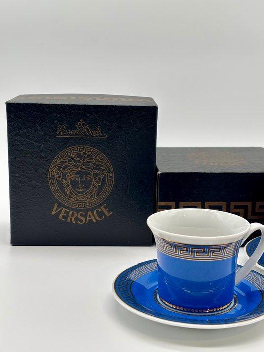 Rosenthal - Versace - Kop en schotel (6) - Forme 19315,, Antiek en Kunst, Antiek | Meubels | Tafels