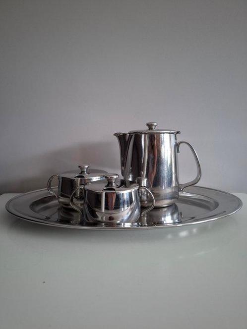 Alessi - Service à thé et café (4) - 18/10 inox, Antiek en Kunst, Antiek | Meubels | Tafels