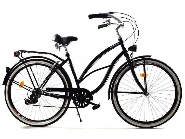 Meisjesfiets - beach cruiser - 26 - 7 versnellingen - zwart, Fietsen en Brommers, Fietsen | Dames | Damesfietsen, Nieuw, Ophalen of Verzenden