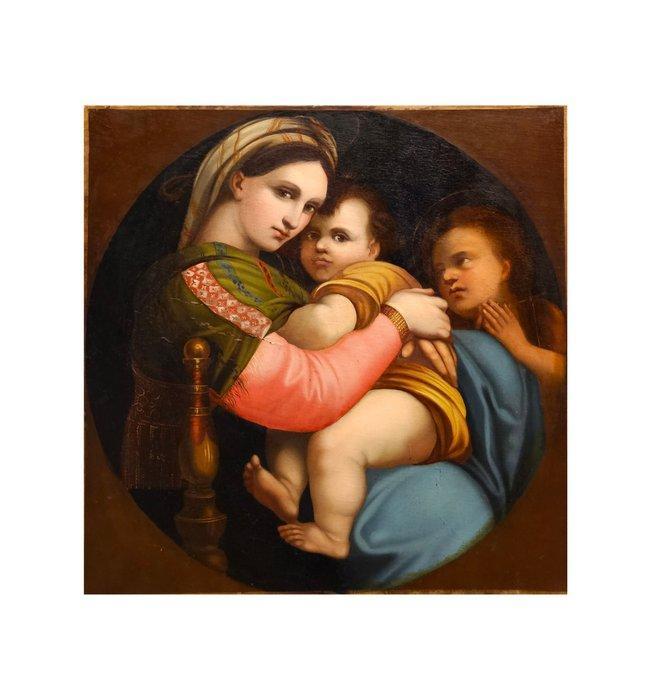 After Raffaello Sanzio (XVIII-XIX), Navolger van - NO, Antiek en Kunst, Kunst | Schilderijen | Klassiek