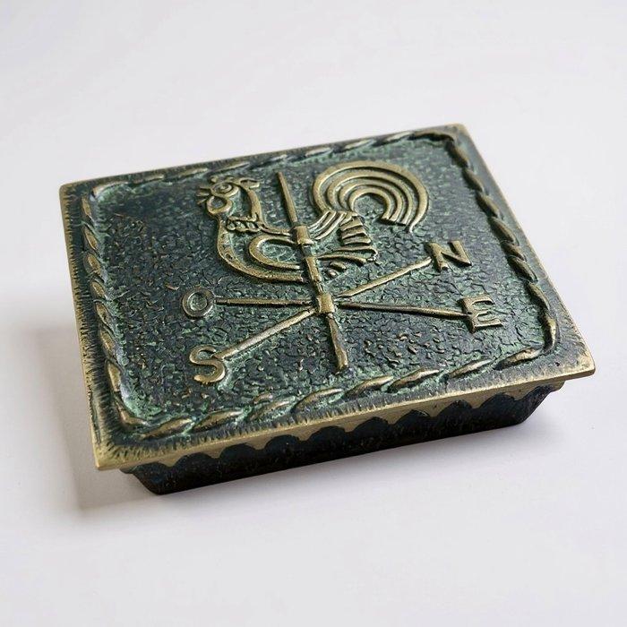 Max Le Verrier - Sieradendoos - windwijzer met een haan -, Antiek en Kunst, Kunst | Designobjecten