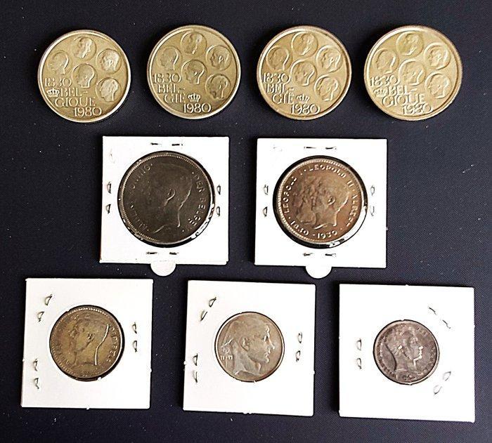 Belgique. Lot van 9 stuks (Sans prix de réserve), Timbres & Monnaies, Monnaies | Pays-Bas
