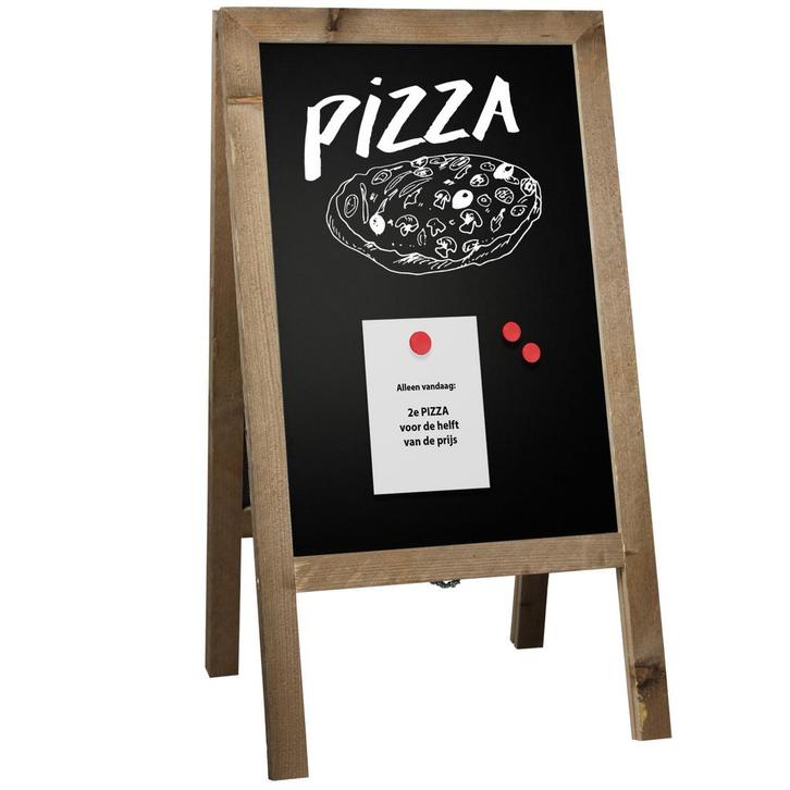 Magnetisch Krijtstoepbord Steigerhout 46x80 cm, Zakelijke goederen, Overige Zakelijke goederen, Verzenden