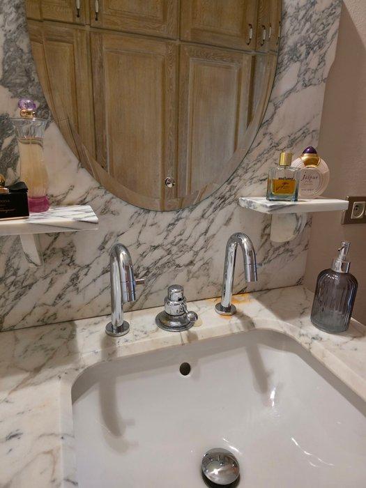 Art Deco Lavabo - Marmer - Marmeren wastafel, Antiek en Kunst, Curiosa en Brocante