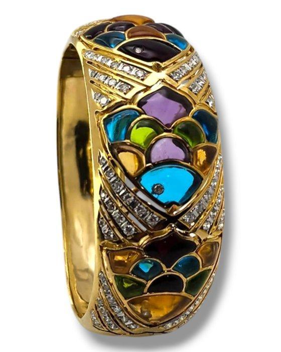 Armband - 18 karaat Geel goud, Verbazingwekkende 18K Gouden, Handtassen en Accessoires, Armbanden