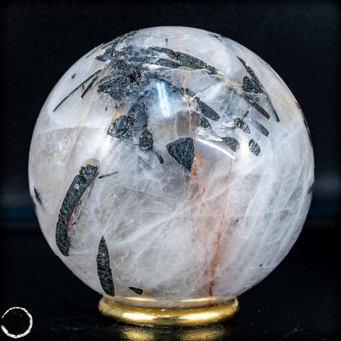 Natuurlijke AAA+++ zwarte Toermalijn in Kwarts Sphere,, Antiek en Kunst, Curiosa en Brocante