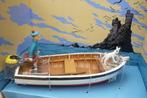 Tintin - Diorama Moulinsart - Lîle noire - La barque - 2005, Nieuw