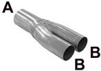 Y buis A= 50,8 mm, B= 50,8 mm Universeel RVS T-X-Y buizen, Verzenden, Nieuw