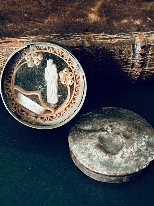 Reliekhouder - Glas, Legering - 1850-1900 - Marie Madeleine, Antiek en Kunst, Kunst | Niet-Westerse kunst