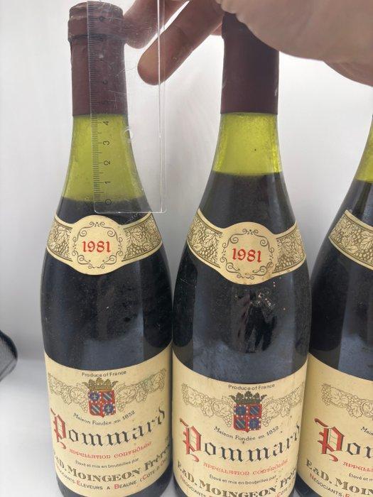 1981 E.&D. Moingeon Frères - Pommard - 5 Bouteilles (0,75 L), Collections, Vins