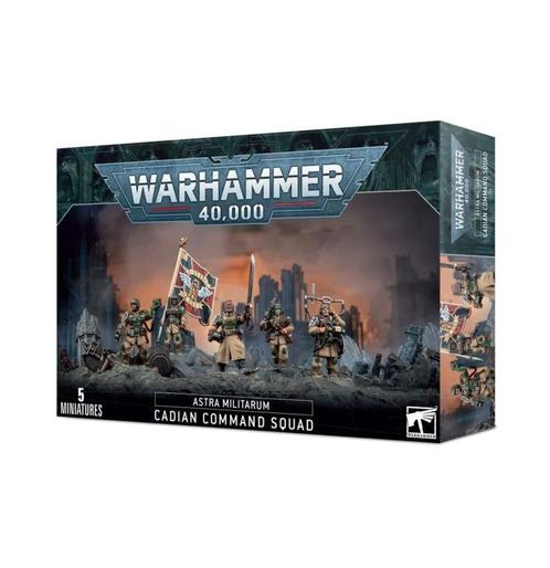 Warhammer 40,000 Astra Militarum Cadian Command Squad, Hobby & Loisirs créatifs, Wargaming, Enlèvement ou Envoi