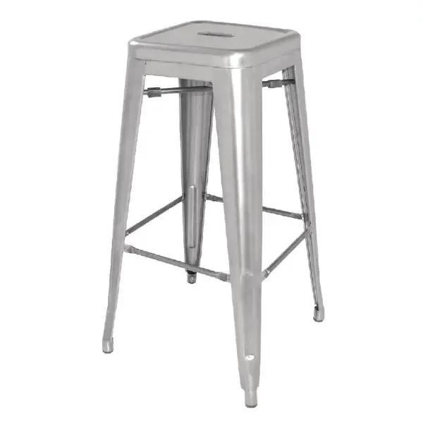 Barkrukken | BISTRO | Staal | Silver | In-/Outdoor |, Articles professionnels, Horeca | Équipement de cuisine, Envoi