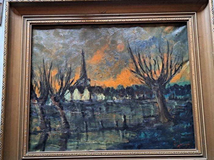 Leo Spanoghe (1874-1955) - Landschap, Antiek en Kunst, Kunst | Schilderijen | Klassiek