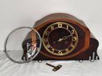 Art Deco Pendule - Art Deco Glas, Hout, Messing - 1920-1930, Antiek en Kunst