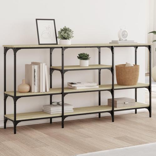 vidaXL Wandtafel 160x29x80 cm bewerkt hout sonoma, Huis en Inrichting, Tafels | Bijzettafels, Nieuw, Verzenden