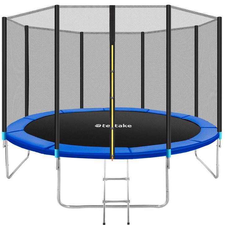 tectake Trampoline Garfunky met veiligheidsnet - 366 cm, Kinderen en Baby's, Speelgoed | Buiten | Trampolines, Verzenden