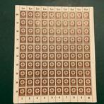 Empire allemand 1934/1938 - Service : 10 Pf dans une feuille, Gestempeld