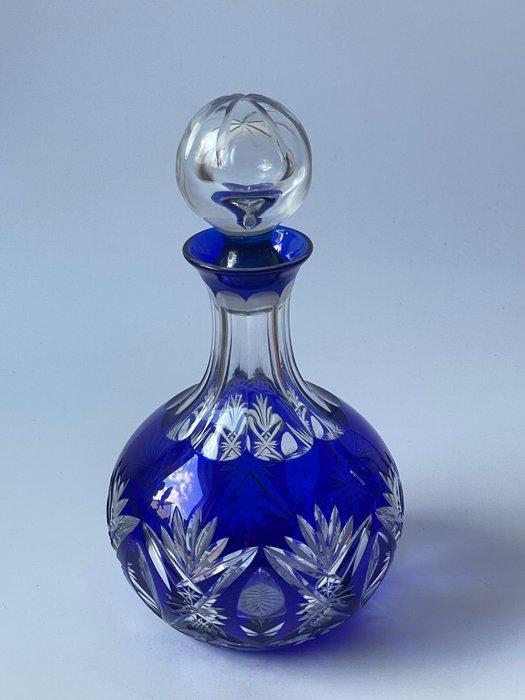 Baccarat - Karaf - overlay bleu - Kristal, Antiek en Kunst, Antiek | Glaswerk en Kristal