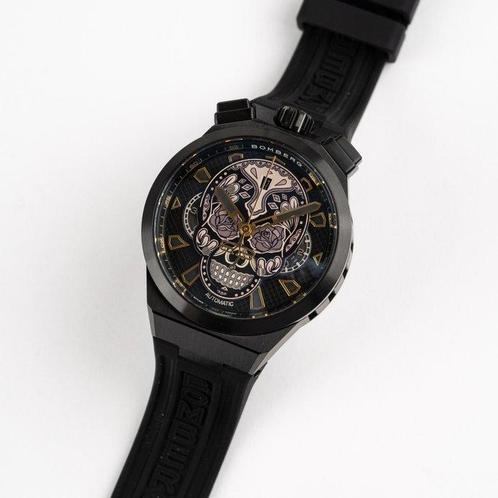Bomberg - Bolt-68 Neo Calaveras Black Limited Edition Watch, Handtassen en Accessoires, Horloges | Heren