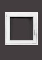 PVC raam draai kiep b90xh90 cm wit, Gevelraam of Ruit, 80 tot 120 cm, 80 tot 120 cm, Nieuw