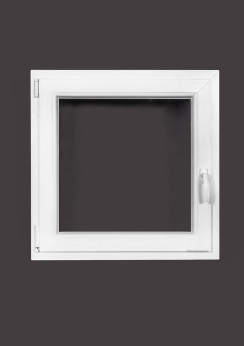 PVC raam draai kiep b90xh90 cm wit, Doe-het-zelf en Bouw, Glas en Ramen, Dubbelglas, Nieuw, Gevelraam of Ruit, 80 tot 120 cm, 80 tot 120 cm