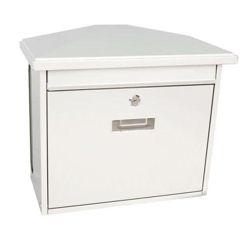 Wandbrievenbus Zamoran wit, Tuin en Terras, Brievenbussen, Nieuw, Overige materialen