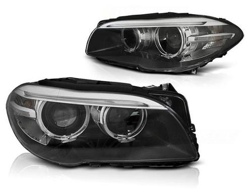 Koplampen Xenon BMW F10 F11 10-07 13 AE - LED - zwart - DRL, Autos : Pièces & Accessoires, Éclairage, Enlèvement ou Envoi