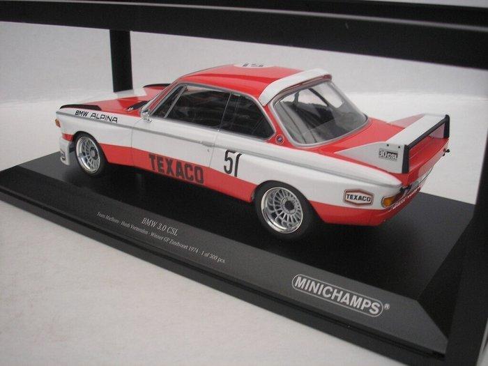 Minichamps 1:18 - Voiture miniature - Bmw 3.0 CSL #51 Winner, Hobby en Vrije tijd, Modelauto's | 1:5 tot 1:12