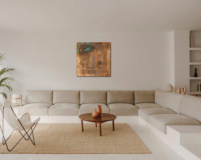 Fran Gonzalez (1959) - Grand Turquoise, Antiquités & Art, Curiosités & Brocante