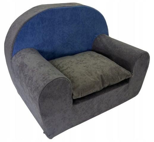 Kinderfauteuil - peuterstoel - 60x40x45 cm - grijs donker..., Kinderen en Baby's, Kinderkamer | Tafels en Stoelen, Nieuw, Ophalen of Verzenden