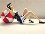 sculptuur, Baddame Jaren 50 - 28 cm - resin