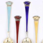 Meka Sterling - Koffielepel - Cuillère à thé (8) - Argent, Antiquités & Art