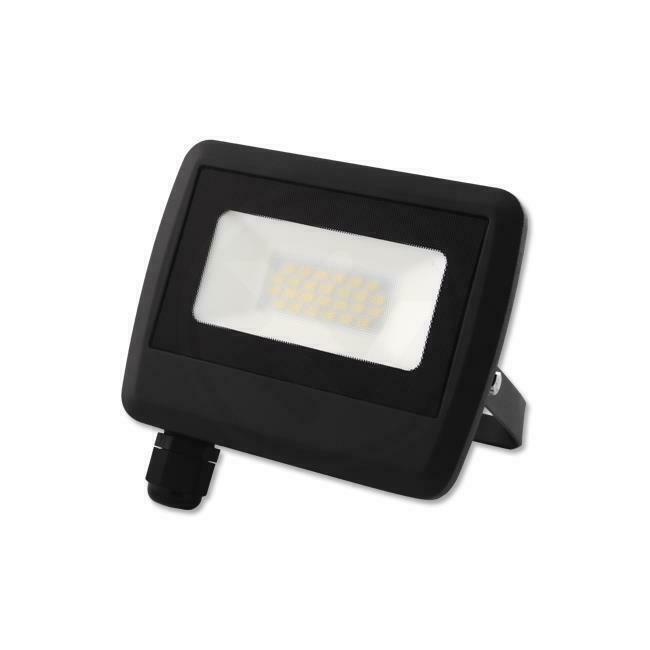LED Bouwlamp Floodlight 20 Watt Naturel wit Netstroom, Doe-het-zelf en Bouw, Bouwverlichting, Lamp met armatuur, Nieuw, Minder dan 50 watt