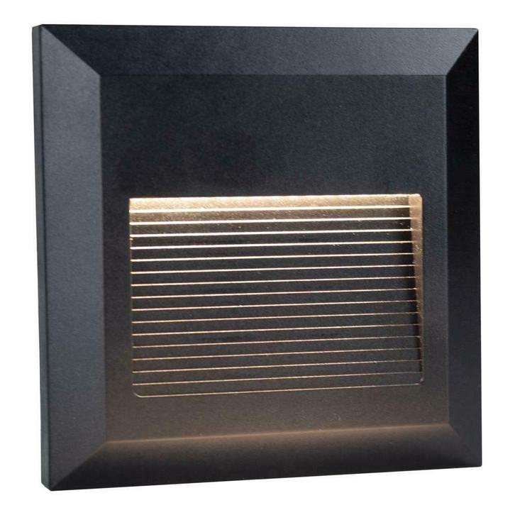 LED wandlamp vierkant opbouw voetpad lamp 2W Warm wit, Huis en Inrichting, Lampen | Wandlampen, Nieuw, Overige materialen, Verzenden