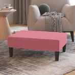 vidaXL Voetenbank 78x56x32 cm fluweel roze, Huis en Inrichting, Zetels | Voetbanken en poefs, Verzenden, Nieuw