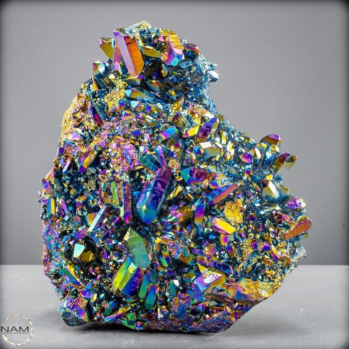 Spectakel van het Licht: Aura-Amethyst Druse in, Collections, Minéraux & Fossiles