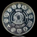 Brazilië. Silver Proof, 500 Cruzeiros (Ibero-American, Postzegels en Munten