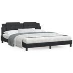 vidaXL Bed met matras kunstleer zwart 180x200 cm, Verzenden