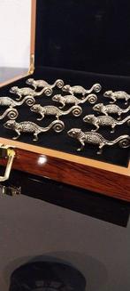 Messensteun (12) - iguanes - Verguld brons - iguanes