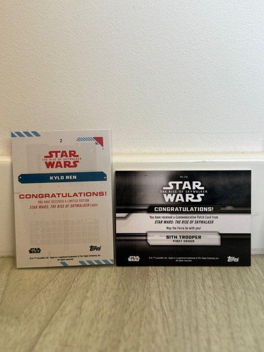 Topps - 2 Card - Star Wars Foil, Insert card, Memorabilia, Verzamelen, Overige Verzamelen