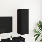 vidaXL TV Wandkast in Zwart Eiken - 30.5 x 30 x 90 cm,, Huis en Inrichting, Kasten |Televisiemeubels, Verzenden, Nieuw