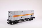 LGB G - 4069 - Modeltrein goederenwagon (1) - Containerwagen, Hobby & Loisirs créatifs, Trains miniatures | Échelles Autre