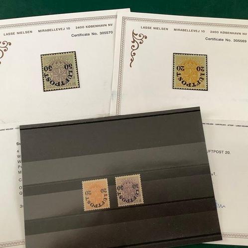 Zweden 920 - Eerste luchtpostset met omgekeerde overdrukken, Postzegels en Munten, Postzegels | Amerika