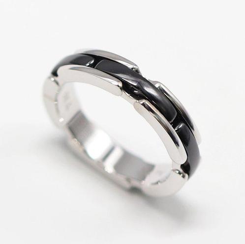 Chanel - Ring - Ultra Ring Small - 18 karaat Witgoud, zwarte, Handtassen en Accessoires, Ringen
